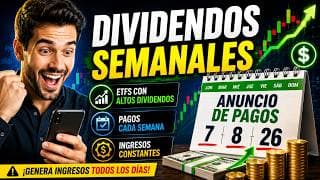 ANUNCIO DE PAGOS de ETFs Con ALTOS Dividendos y Pagos SEMANALES