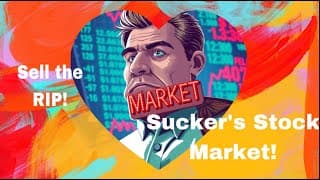 Sell the RIP! This Is a Sucker's Stock Market! Tariffs, Inflation, Recession, Stagflation and more!