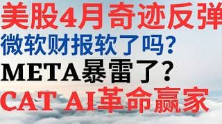 美股1159|美股4月期季反弹!微软财报软了吗?Meta爆雷了吗?能抄底吗?Cat是AI 革命真正的赢家?能追高吗？#cat #meta #msft #美股分析 #drmikeinvest