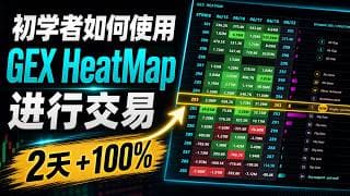 初学者如何使用Options GEX HeatMap进行交易？How to Trade Options Using GEX HeatMap