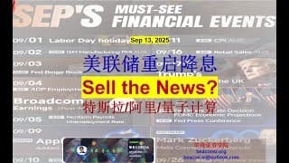 美联储降息是否会触发Sell the News？近期热门股TSLA、BABA、UNH以及稳定币CRCL和量子计算等走势