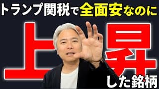 トランプ関税で株価全面安なのに、上昇している銘柄の特徴とは？