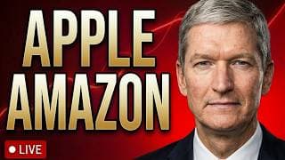 🔴APPLE & AMAZON STOCK EARNINGS 4:30PM! CAPEX FEARS HOLD?!