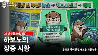 [무료장중시황] 미국에서 순환매. 우리도 순환매