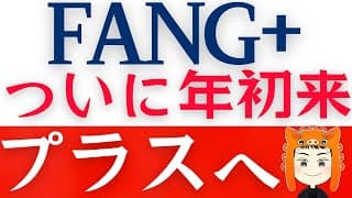 【FANG復活】S&P500やNASDAQ100は年初来プラス！