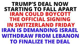 Iran demands Israel withdrawal from Lebanon as a condition to sign the deal Friday in Switzerland