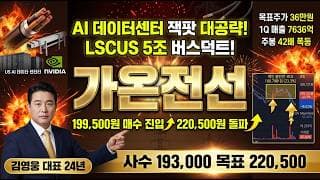 [가온전선 주가 전망] AI 데이터센터 잭팟 대공략 폭발! LSCUS 5조 버스덕트 계약 태도체 케이블 확대 알파증류소 36만원 초고압 대장주 매수 진입 #가온전선목표가 #가온전선