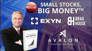 RedChip Highlights Exyn Technologies Inc., Brag House Holdings, Inc., Avalon Advanced Materials