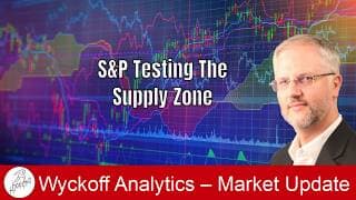 S&P Testing The Supply Zone