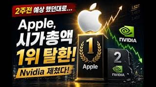 [충격] 엔비디아 Vendor Financing 끝판왕으로 시총 1위 애플에 내줬다