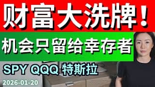 美股暴跌, 全网都在亏钱, 凭什么我却说2026最大的捡钱机会即将到来？
