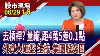 量縮 錯殺股.生技.集團股突圍!外資上週賣3312億!庫克.馬斯克狂搶記憶體 大摩喊全面調升目標價!｜20260629(第1/8段)股市現場*鄭明娟(李蜀芳×馬明河×盧昱衡)