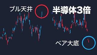 半導体ブルはATH更新後大天井、ベアは大底へ【SOXL・SOXS】