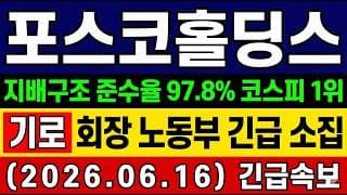 [포스코홀딩스 주가 전망] 노동부 불려간 포스코 장인화 회장 재해예방 총력 다할 것 "주가" 에도 좀,,, 기업지배구조 공시 평균 준수율 1위 앞으로의 전망 총정리