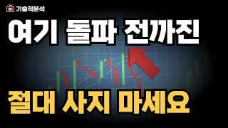현재 반등이 '가짜'일 확률...매수 타이밍은 이 구간 돌파 시점입니다.