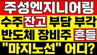 [주성엔지니어링 주가 전망] (개장전) 수주잔고 부담 부각! 반도체 장비주 또 흔들? 떨어졌다고 패닉하기 전에 "지금" 이것부터 보세요.