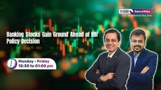Banking Stocks Gain Ground Ahead of RBI Policy Decision | Live Webinar
