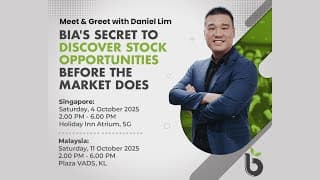 Meet & Greet Session with Daniel Lim! Discover How to Recover Your Portfolio & Get Massive Results!