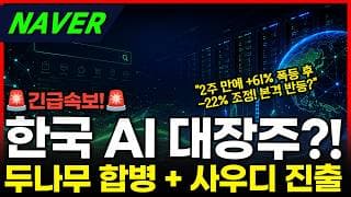 [NAVER] +61% 폭등 후 -22% 조정! 진짜 기회 왔다 #NAVER