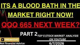 HUGE SELL OFF IN QQQ & SP500 Next Week? What About Apple Tesla Msft Google Nvda Amd Also in Stocks