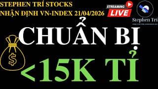 🔴VN-INDEX 21/04/2026: Thanh khoản bắt đầu thấp xuống - NĐT có xu hướng bán rút tiền