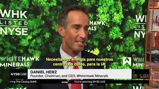 El CEO de WhiteHawk Minerals, Daniel Herz, habla sobre el debut bursátil de la empresa en el NYSE