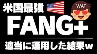【意外と大丈夫ｗ】FANG+ 適当につみたてNISAで買ってみた結果ｗiFreeNEXT FANG+インデックス