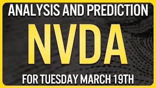 NVIDIA Stock Analysis for Tuesday March 19th | NVDA Stock Analysis