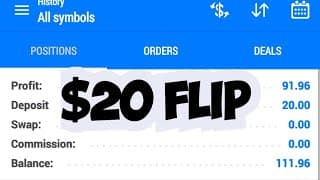 $20 -$100 Super Strategy flip account(PART2)