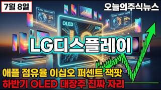 [LG디스플레이 주가 전망] 애플 점유율 25퍼 외국인 기관 동반 대량 매수 애플 아이폰18 OLED 대장주 매집자리 #LG디스플레이주가전망 #LG디스플레이목표가 #LG디스플레이