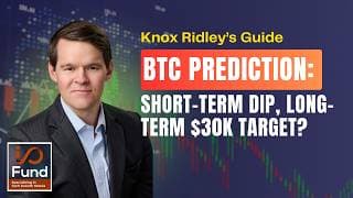 BTC Prediction: Short-Term Dip, Long-Term $30K Target?