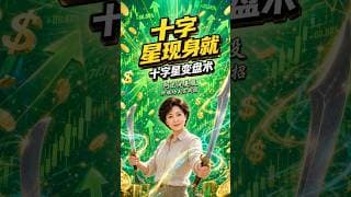 十字星暗示转折 #阿兰说美股 #炒股功夫 #Shorts