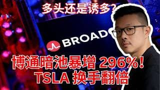 博通暗池暴增 296%！TSLA 换手翻倍！多头还是诱多？