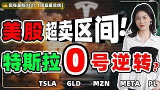 #股票|#Serena|#赢在美股|美股超卖区间！特斯拉0号逆转？#TSLA#GLD#AMZN#META#PL