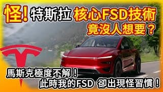 怪！特斯拉核心的FSD技術 竟沒人想要？馬斯克極度不解！已使用自動駕駛多年 感覺進步的我怎麼看？FSD Ｖ14版 怎高速公路上有這怪習慣？