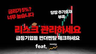 리스크 관리가 필요합니다, 크게 상승한 기업들 펀더멘탈 체크하세요 (feat. 인베스팅pro)