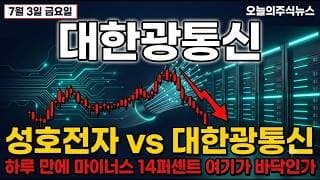 [대한광통신 주가 전망] 광섬유 대장의 추락, 성호전자 다음 차례 아니라는 신호 #대한광통신주가전망 #대한광통신목표가 #대한광통신