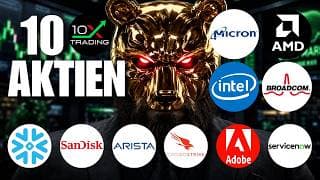 🚨 10 AKTIEN 🕵🏼 Micron AMD Intel Broadcom ServiceNow Adobe Crowdstrike Arista SanDisk Snowflake