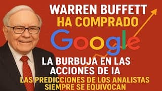 DIRECTO 6: ¿HAY UNA BURBUJA EN LA IA? BUFFETT COMPRA GOOGLE. ¿Se equivocan los analistas?