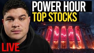Stock Market LIVE: Power Hour and Top Stocks for tomorrow