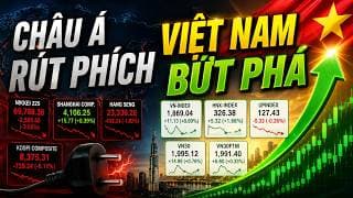 🔴VN-INDEX 24/06/2026: Chỉ số tiếp tục bứt phát - Châu Á đỏ lửa - Hàn Quốc rút phích