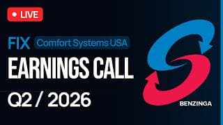 Comfort Systems USA Q2 FY26 Earnings Call | $FIX | 🔴 WATCH LIVE