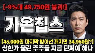 [가온칩스 주가 전망]  상한가 물린 주주들 지금 어쩌나
