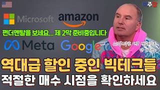 오랜만에 진입 기회가 주어진 빅테크들, 댄 아이브스가 단언하는 황금같은 매수 기회와  적절한 매수 시점을 확인하세요.