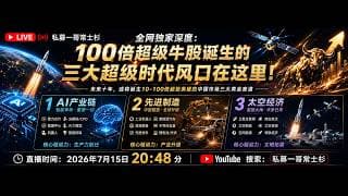 全网独家深度：１００倍的超级牛股诞生的三大超级时代风口在这里！(100期）