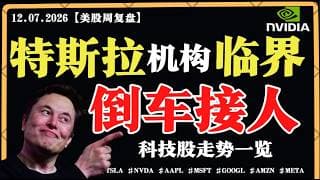 美股短期超买，面临挑战？特斯拉机构临界，倒车接人？英伟达趋势确立，逢低进场？【美股直通车】2026.07.12 #sam谈美股 #美股分析 #tsla #nvda #特斯拉 #英伟达