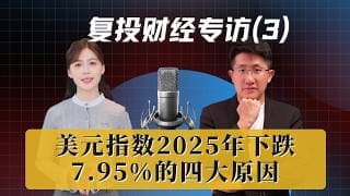 美元指数2025年下跌7.95%的四大原因-复投财经专访(3) #美股分析  #欧洲经济分析 #2026投资机会 #2026赚钱机会分析