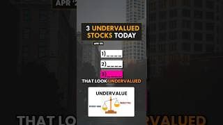 Top 3 Undervalued Stocks Today