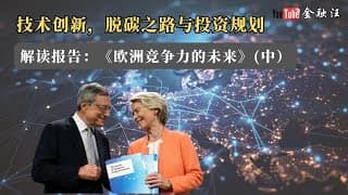 技术创新，脱碳之路与投资规划：解读《欧洲竞争力的未来》（中）   脱碳与国家安全 ｜ 能源依赖 ｜中国战略 ｜EV之战 ｜ 马歇尔计划 ｜欧洲投资计划  20250210金融汪