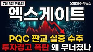[엑스게이트 주가 전망] 양자VPN 성장 vs 과열, 고점 대비 -55% 여기가 바닥인가 #엑스게이트주가전망 #엑스게이트목표가 #엑스게이트